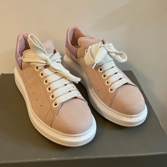 pink suede alexander mcqueen's